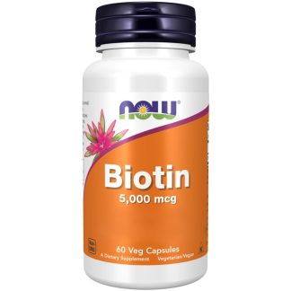 Now Foods, Biotin, 5000mcg, 60 capsules