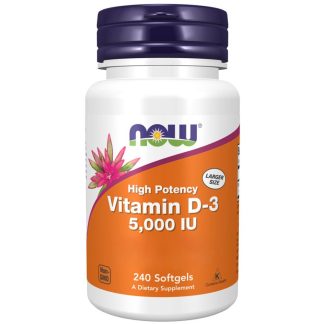 Now Foods, Vitamin D3 Depot, 5000 IU, 240 soft capsules
