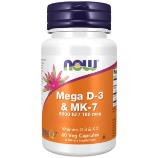Now Foods, Mega D-3 & MK-7, 60 capsules
