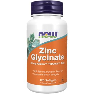 Now Foods, Zinc Glycinate, 30mg, 120 softgels