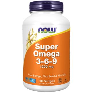 Now Foods, Super Omega 3-6-9, 1200mg, 180 softgels