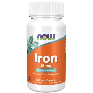 Now Foods, Iron,18mg Ferrochel, 120 capsules