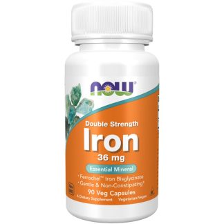 Now Foods, Double Strength Iron, 36mg, 90 capsules