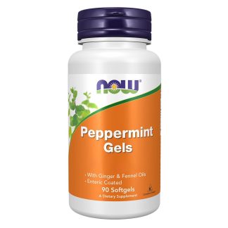 Now Foods, Peppermint Gels, 90 soft capsules