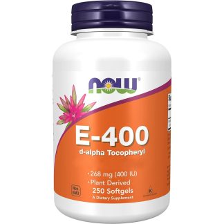 Now Foods, Vitamin E-400 D-Alpha Tocopheryl, 268mg, 250 softgels