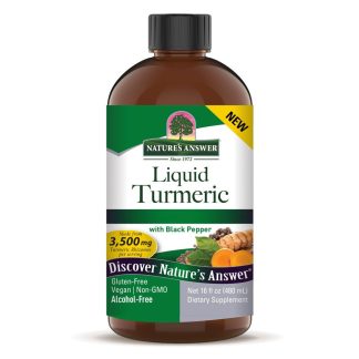 Nature's Answer Liquid Turmeric with Black Pepper, 3500 mg, 16 oz (480 ml)