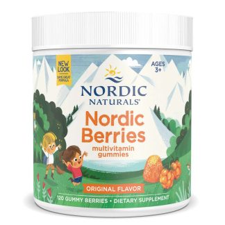 Nordic Naturals, Nordic Berries, lemon flavor, 120 gummy bears