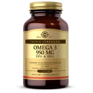 Solgar, Triple Strength Omega 3, EPA & DHA, 950mg, 50 Softgels