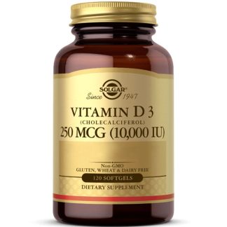 Solgar, Vitamin D3, 10000 IU, 120 Softgels
