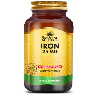 Sunshine Nutrition, Iron, 25mg, 100 Weichkapseln