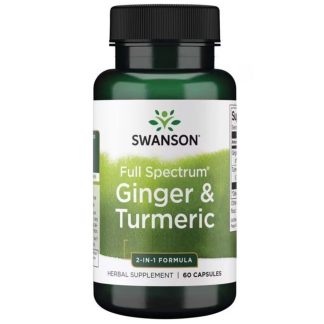 Swanson, Full Spectrum Ginger & Turmeric, 60 capsules