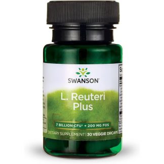 Swanson. L. Reuteri Plus. 7 billion CFU, 30 veg. capsules