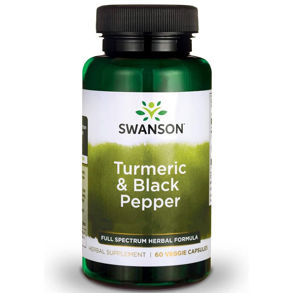 Swanson, Curcumin & Berberine with Black Pepper, 60 capsules
