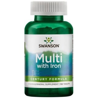 Swanson, Just One Multi with iron, 130 tablets