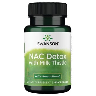 Swanson, NAC Detox, Depot, with Milk Thistle-With Broccophane, 60 capsules