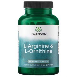 Swanson, L-Arginine & L-Ornithine, 100 capsules