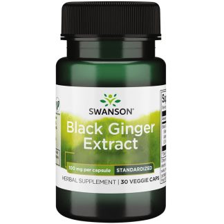 Swanson, Black Ginger Extract, 100mg, 30 Veg. capsules