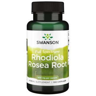 Swanson, Full Spectrum Rhodiola Rosea Root, 400mg, 100 capsules
