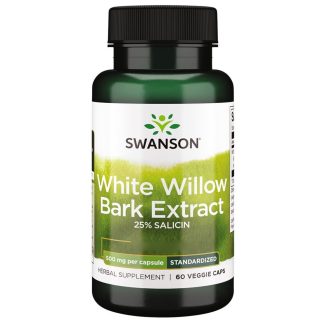 Swanson, White Willow Bark, 500mg 60 Veg. capsules