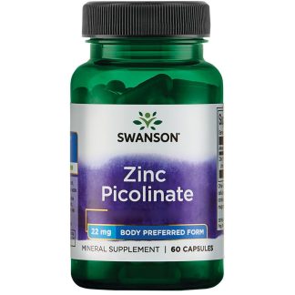Swanson, Zinc Picolinate, 22mg, 60 capsules