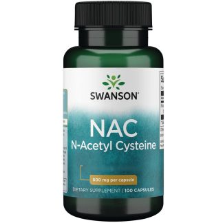 Swanson, NAC N-Acetyl Cysteine, 600mg, 100 capsules