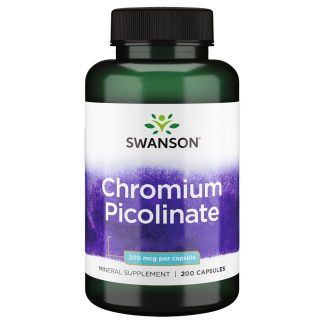 Swanson, Chromium Picolinate, 200mcg, 200 capsules