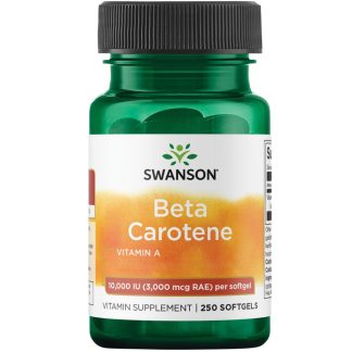 Swanson, Beta Carotene, 10000IU, Depot, 250 soft capsules
