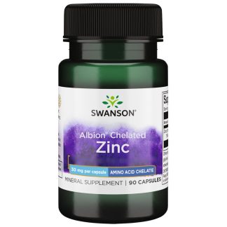 Swanson, Chelated Zinc, 30mg, 90 capsules
