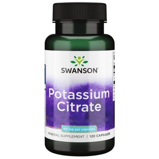 Swanson, Potassium Citrate, 99mg 120 capsules