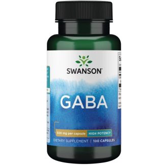 Swanson, Gaba, 500mg, 100 capsules