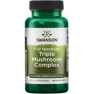 Swanson, Triple Mushroom Complex, 60 capsules