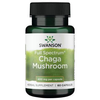 Swanson, Full Spectrum Chaga Mushroom, 400mg, 60 capsules