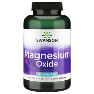 Swanson, Magnesium Oxide, 200mg, 250 capsules