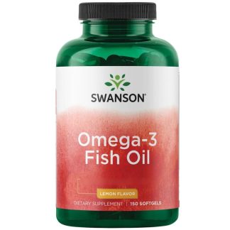 Swanson, Omega-3 Fish Oil, lemon flavor, 150 softgels