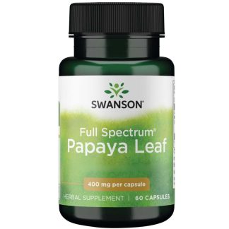 Swanson, Full Spectrum Papaya Leaf, 400mg, 60 capsules