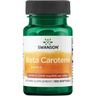 Swanson, Beta Carotene 25,000IU (7,500mcg), 100 softgels