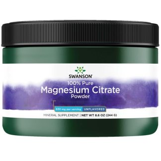 Swanson, 100% Pure Magnesium Citrate Powder, 630mg