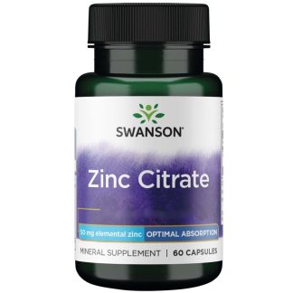 Swanson, Zinc Citrate, Depot 50mg, 60 capsules