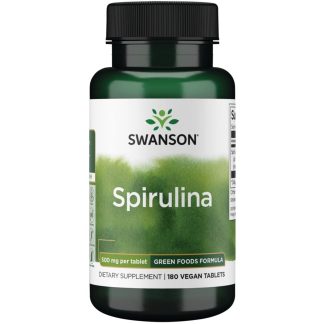 Swanson, Spirulina, 500mg, 180 tablets
