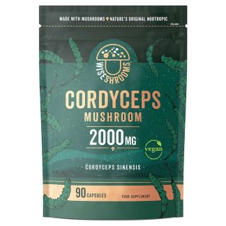 Wiseshrooms, Cordyceps, 2000mg, 90 Capsules