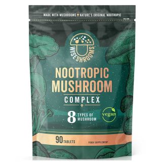 Wiseshrooms, Nootropic Mushroom Complex, 90 Tablets