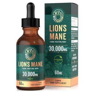 Wiseshrooms, Lion's Mane Drops, 30,000 mg, 60ml, Unflavoured